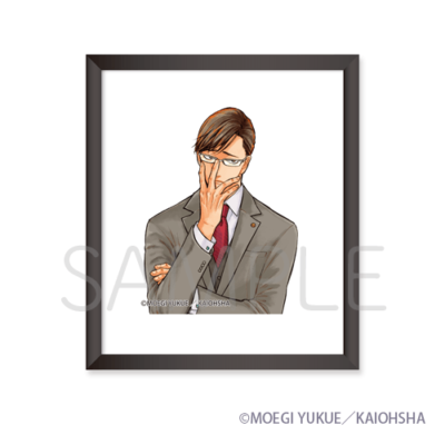 額縁マグネット［白刃と黒牡丹］①