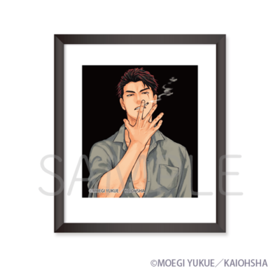 額縁マグネット［白刃と黒牡丹］②